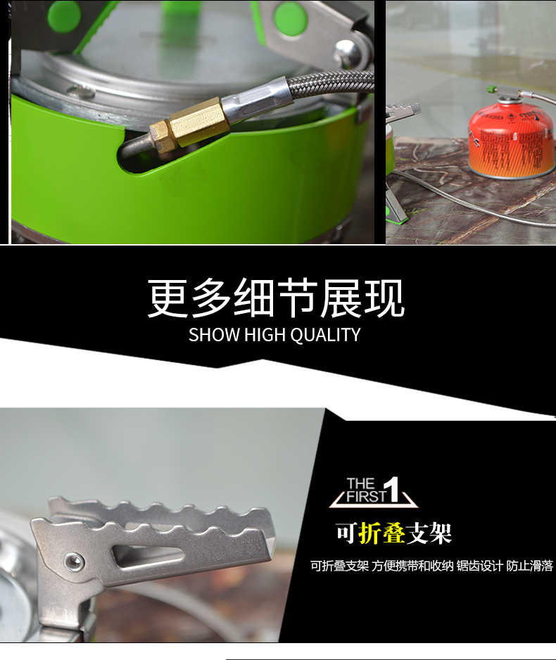 Bếp lửa 5 sao Brother BRS-75 hung dữ đỏ ngoài trời bếp gas ngoài trời bếp gas chia thẻ bếp nhỏ - Bếp lò / bộ đồ ăn / đồ nướng dã ngoại lò nướng than hoa ngoài trời