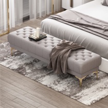Fashion model house small apartment sofa clothing store light luxury bed foot rest modern bedroom footrest shoe changing stool internet celebrity tail