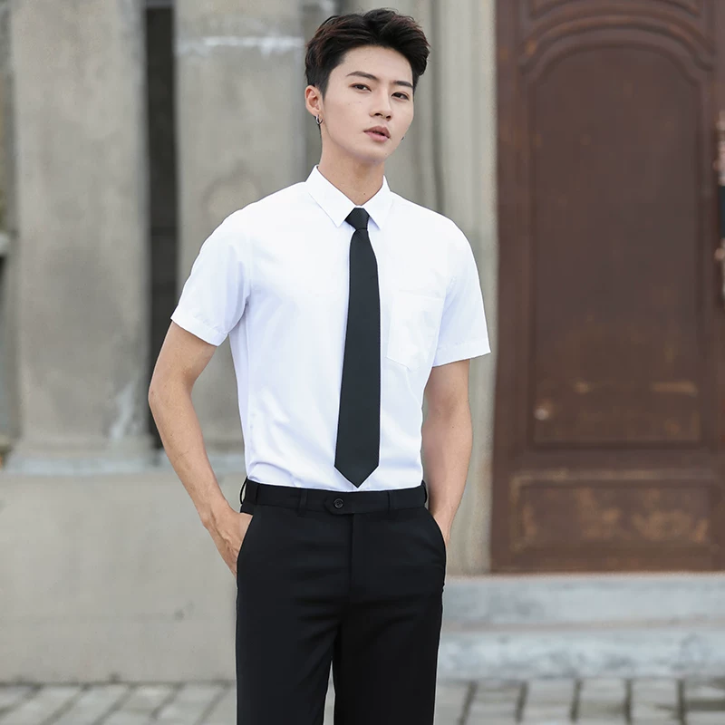 Рубашка, брюки, трендовый костюмный пиджак, комплект, slim fit, для студентов