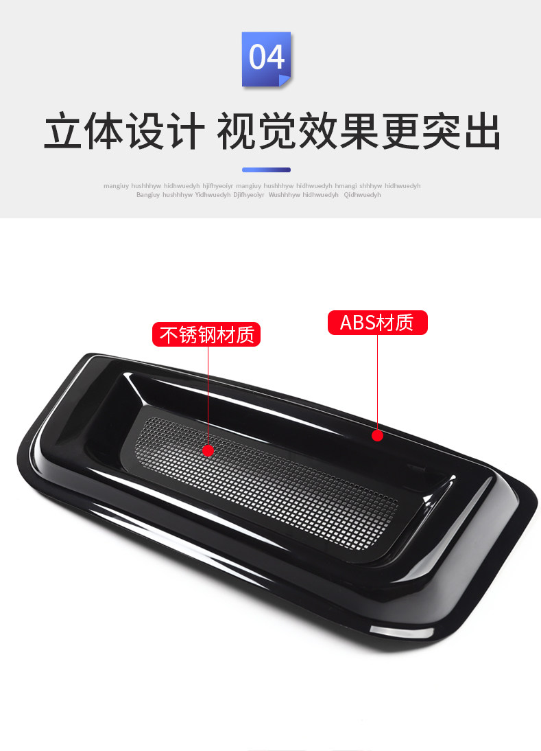 Suitable for 20-24 Land Rover New Defender Fender Air Inlet Insect Mesh Anti-blocking Cover Modification Accessories