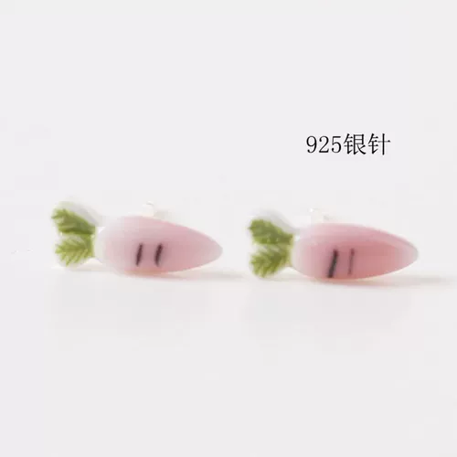 Оригинальный аксессуар, свежие серьги, маленькая серебряная игла, серебро 925 пробы