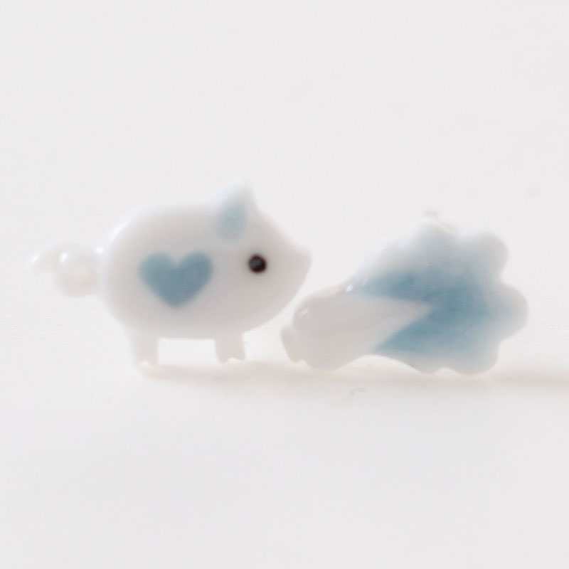 Ceramic Trinkets Original Cabbage and Pig Ear Accessories student female earnestnail individuality Little and new gift gift bestie girlfriends-Taobao