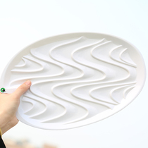 Marley multifunctional wave palette large portable acrylic gouache Art paint palette for students H027