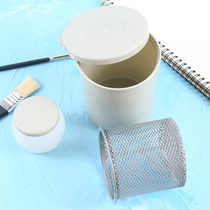 Marley brand filter screen brush holder stainless steel with oil pot oil painting gouache watercolor art special pen brush brush bucket