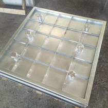 Fixed manhole cover invisible manhole cover square 304 grid shade manhole cover drainage ditch 201 cover plate stainless steel manhole cover