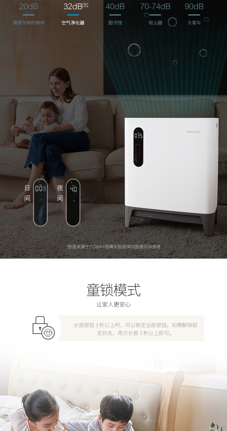 Máy lọc không khí COWAY AP-2517E cùng với máy tạo khói thông minh formaldehyd PM2.5 máy lọc bụi trong phòng