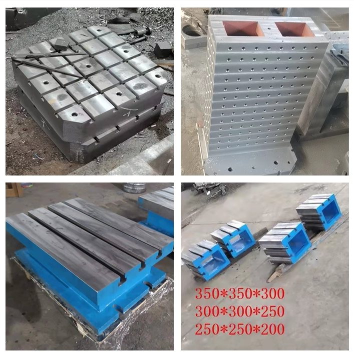 Cast iron platform square box CNC numerical control heightening cushion box MC base auxiliary t type groove square box machine tool horizontal machining