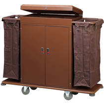 Hotel hotel guest room multi-function hand push cloth truck cleaning car cloth bag guest room mouth health service car