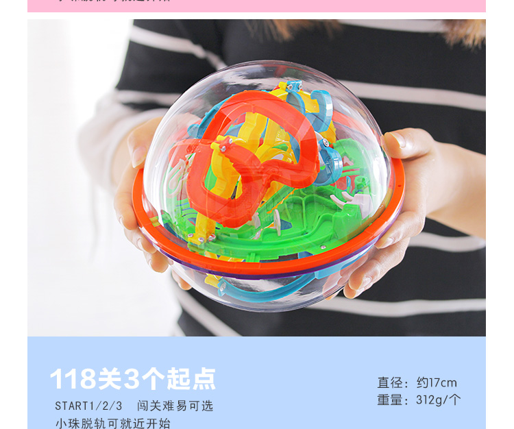 Đồ chơi giáo dục Thông minh Rubiks Cube Stereo Ball Labyrinth Ball 3d Mê cung Xoay Big Rubiks Cube 100 Quà tặng cho trẻ em do choi tre em