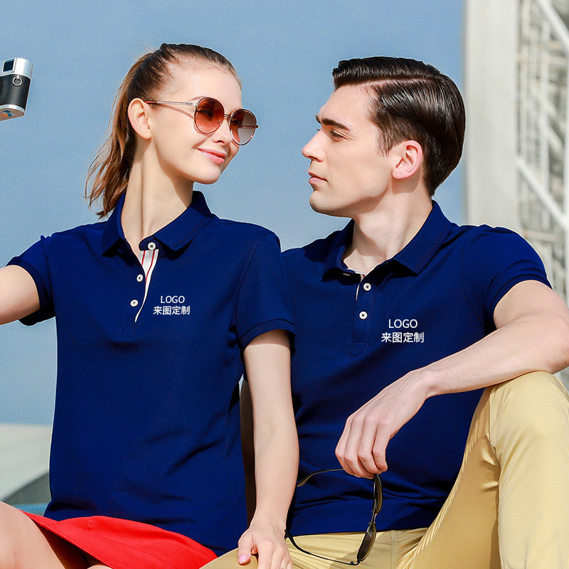 Summer short sleeve tooling lapel POLO shirt factory workshop work clothes top custom printed logo staff work clothes