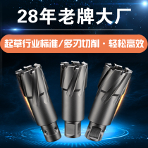 Hollow drill hole drilling permanent magnetic drill bit steel plate drill 50 deep hollow drill hard alloy drill bit