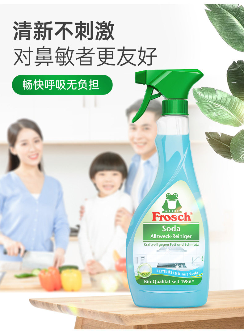 德国进口 Frosch 菲洛施 重油污清洁剂 500ml*3瓶 图4