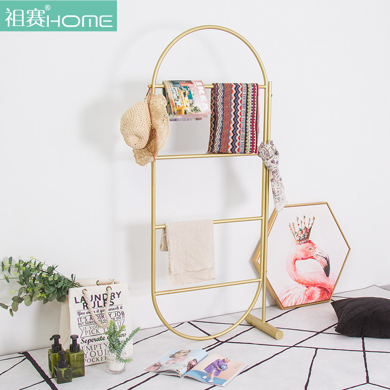 Nordic big bird hanger Floor hanger Home bedroom living room Creative coat rack Simple clothes rack Storage rack