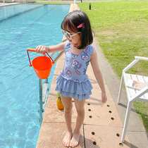 New Children Swimsuit One-piece Dress Girl Girl Princess Baby Girl Walking Show Children Swimsuit Beach Bathing Suit