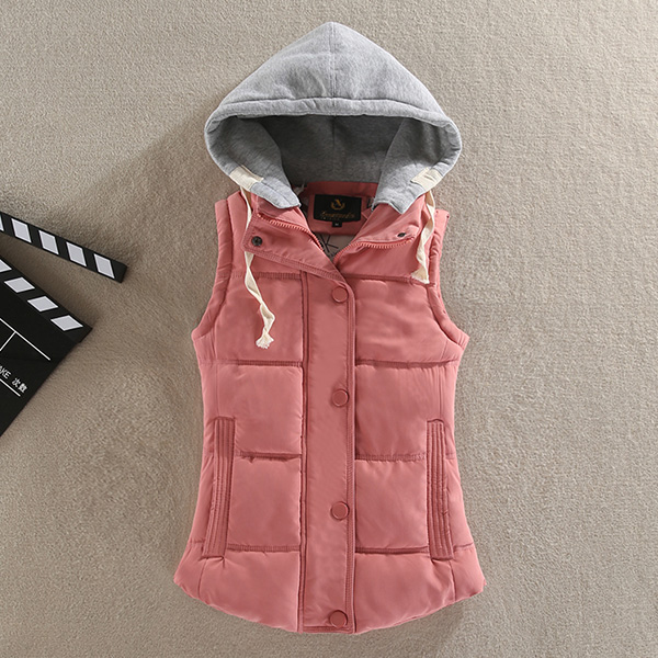 Áo vest cotton ngắn phiên bản Hàn Quốc của quý cô hoang dã 2018 mới xuân hè thu đông vest nữ vest vest - Áo vest bộ vest nữ đẹp