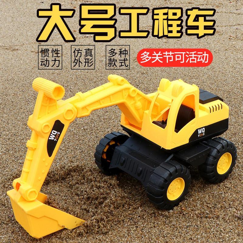 Children Large Number of excavators Inertia Geek Engineering Cars Dig Earth Pushy Toy Car Boy Digger Toy Sets sets