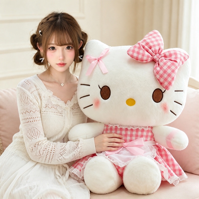 Hello Kitty Plush Kt Cat Doll Pillow Oversized Stuffed Toy Birthday Gift for Girls Hello Kitty Plush Kt Cat Doll Pillow Oversized Stuffed Toy Birthday Gift for Girls