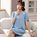 Весенняя летняя пижама, тонкая шелковая юбка, коллекция 2022, оверсайз, короткий рукав