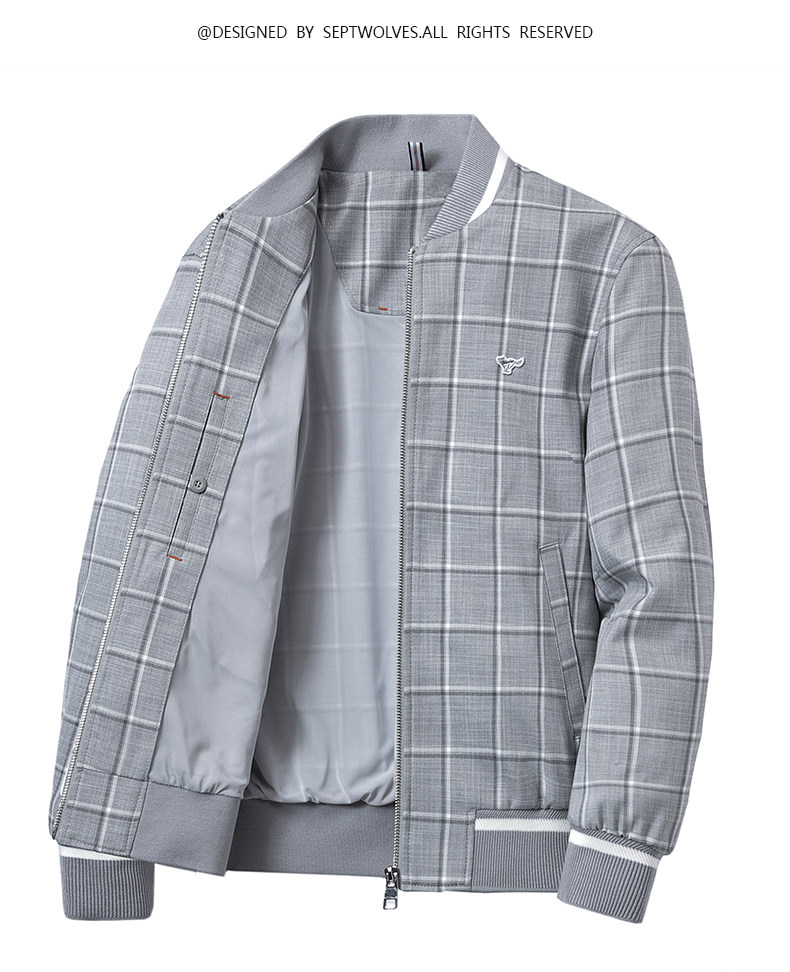 Septwolves, осенняя куртка, бейсбольная форма, коллекция 2021, для мужчины среднего возраста the septwolves / seven wolves 