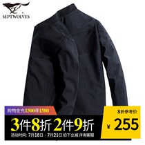 Seven wolves jacket 2021 spring new middle-aged mens dad top baseball uniform spring and autumn jacket mens fashion