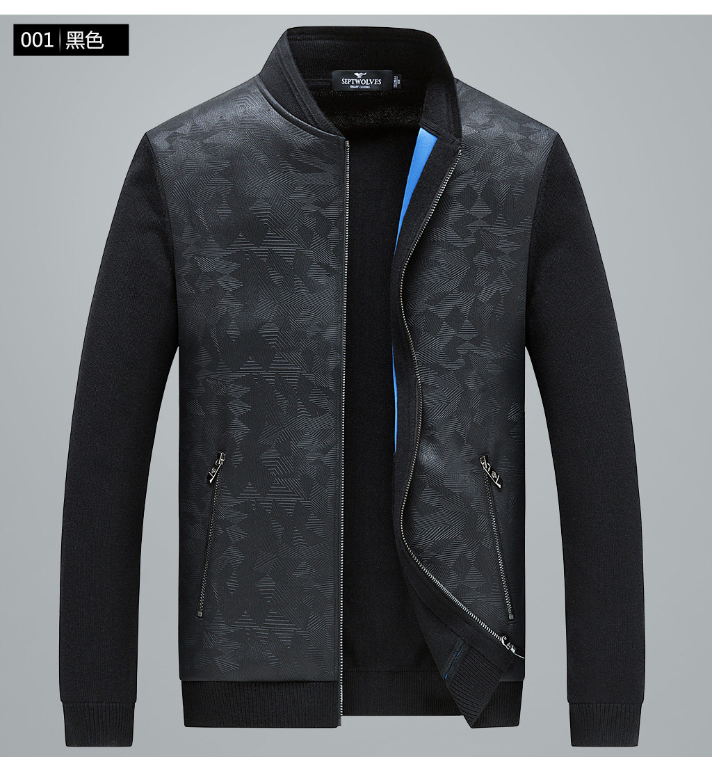 Blouson homme SEPTWOLVES    manches longues en Laine - Ref 3118109 Image 11