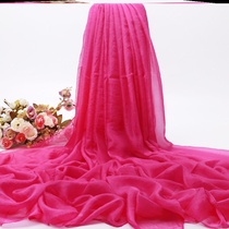 Yarn towel autumn beach scarf red thin sunscreen shawl extra-large 3 extra-long spring autumn season silk scarves 100 hitch