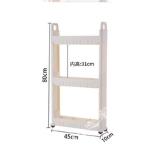 Push-and-pull floor cabinet 12cm nip sewn containing shelf Living room narrow cabinet floor stand European style 13