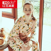 Весенняя пижама, хлопковый мультяшный лонгслив, кардиган, модный комплект