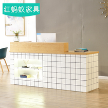 Cash register counter clothing shop simple modern small ins Net red milk tea dessert shop bar counter reception table