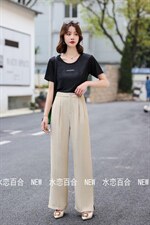 裤子连衣裙，女装连衣裙，水恋百合