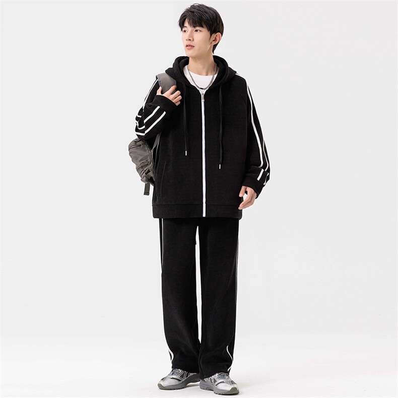 秋季超大码M-8XL高品质休闲运动开衫连帽卫衣套装大码加5元,男装卫衣,星座209