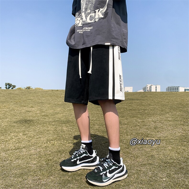 XZ616夏季新款麂皮绒印花拼接短裤休闲五分裤TY857P45控58,男装牛仔裤,星座512A（原616）