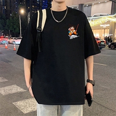 T867港风潮牌高街美式短袖T恤男夏季新款宽松重磅纯棉体恤，男装T恤，星座304A