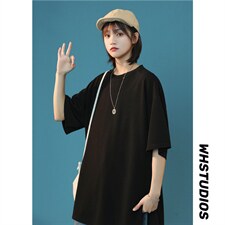 T3053/P25短袖中性风潮宽松开衩体恤打底衫夏季半袖T恤男简约上衣，女装T恤，电商A141