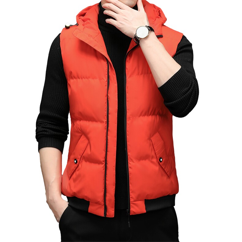 冬季马甲男士保暖休闲棉衣马甲外套连帽宽松棉服SFT98838-P100,男装背心/马甲,电商B212（原钱塘6029）