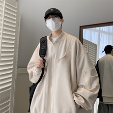 春秋夹克重磅麂皮绒外套小众设计感日系港风1016-1JK59P98K128，男装夹克，星座1016-1（原电商B408-1）
