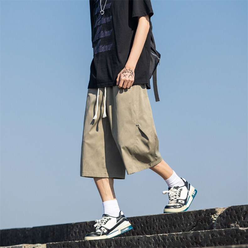 夏季新款迷彩面料立体剪裁工装短裤宽松休闲七分裤男2552特批36,男装牛仔裤,电商C305A