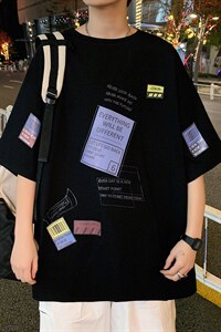 ！数据好！2023春夏新款纯棉男士短袖T恤宽松半袖体恤T336P28图片