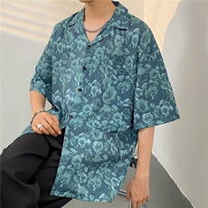 夏季新款衬衫潮流慵懒男方领衬衫P30，男装衬衫，星座1116-2