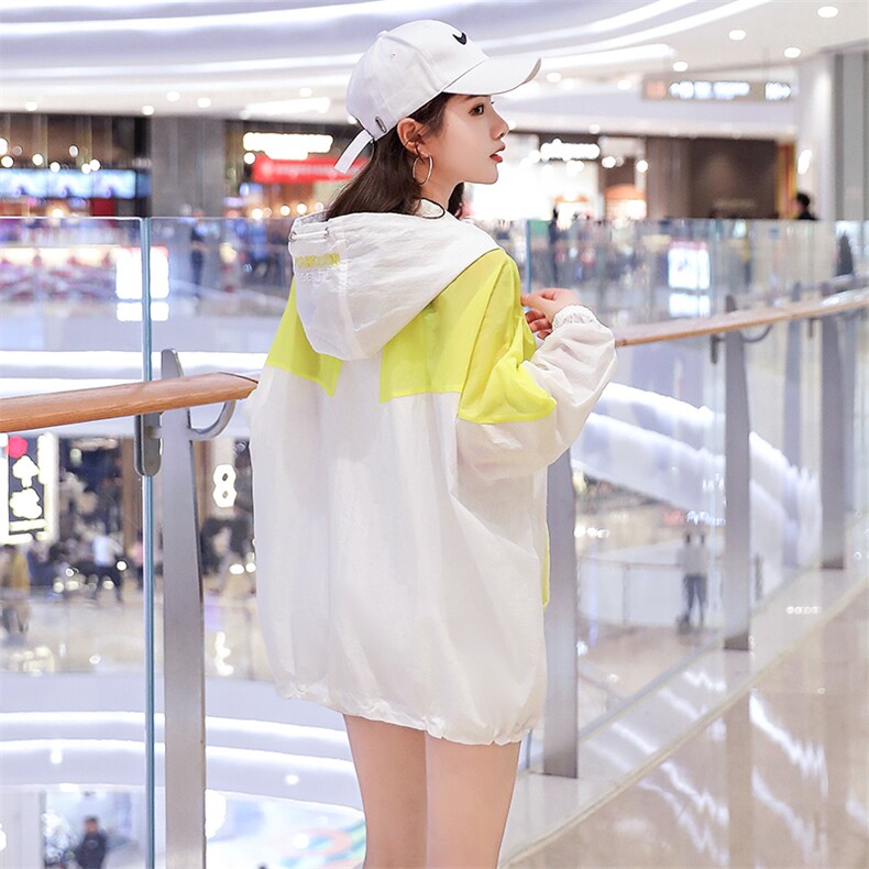 粉色防晒衣女夏季2025新款小个子宽松休闲运动户外防晒服薄款外套,女装防晒衣,浙宝281
