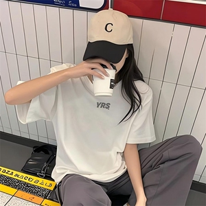 新款抖音直播得物男女短袖T恤220克纯棉T5112P23图片