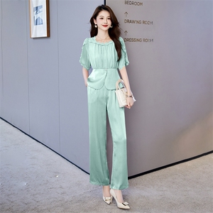 干练气质女装套装2024新款夏御姐女神范高端洋气时尚时髦两件套图片