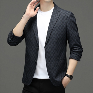 M3390-1钱塘2020-2秋季时尚潮流休闲百搭男士修身西装外套P142图片