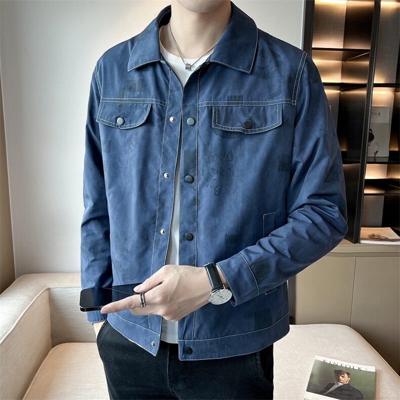 @店主风春秋新款夹克男高品质翻领男式外套男装JK0935-P85,男装夹克,星座1207-1