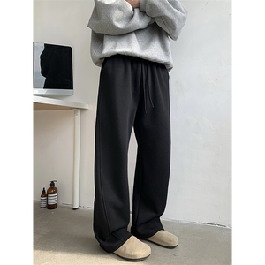 美式弯刀卫裤男春秋潮牌宽松情侣休闲裤百搭运动长裤子K0165-P37图片