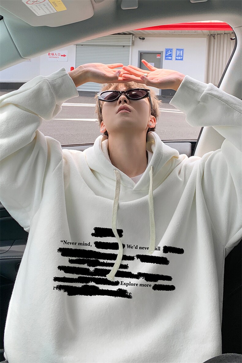 连帽卫衣男大码胖子帽衫大号运动服WY2445-P35,男装卫衣,电商A040