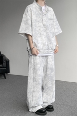 可拆开卖！立领POLO衫短袖t恤套装男生休闲运动青少年搭配帅气夏，男装T恤，电商B312
