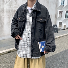 潮牌牛仔外套男韩版潮流宽松机能痞帅情侣工装牛仔衣WT5542-p55，男装夹克，星座1008