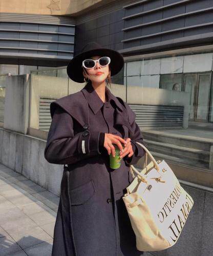 长款披肩羊绒大衣气质款SML，女装，尚映