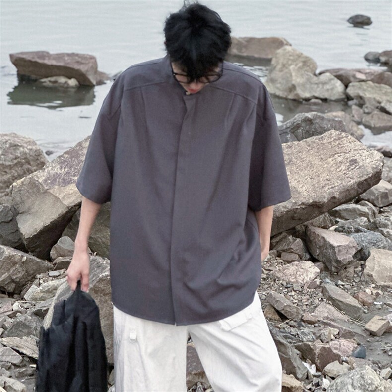 特P32无差价新款夏季时尚百搭衬衫-HC2231日系相机风,男装衬衫,电商A003